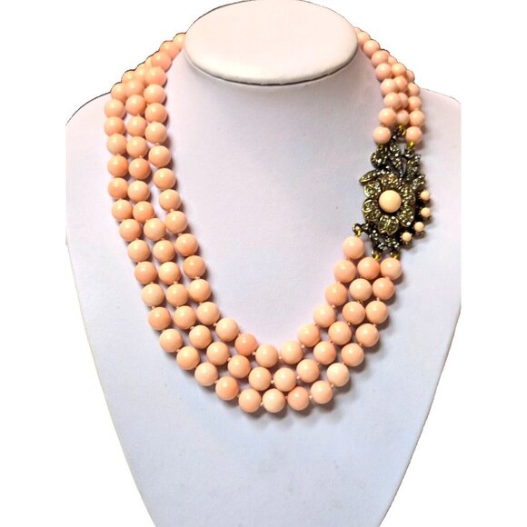 Heidi Daus Pink and Gold Necklace - Picture 6 of 6